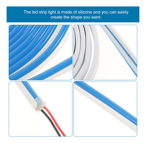 Bande LED néon flexible violette à découpe latérale, vue de dessus, 12V, 6mm, 8mm, 10mm, 2.5cm, 1cm, 1 pouce, plus épaisse, vente en gros - Product Image 5