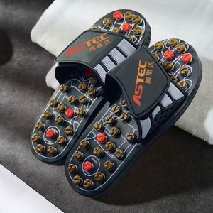 Sandal Pijat Akupresur Alat Pijat Kaki Sepatu Refleksiologi Wanita Sandal Akupunktur Terapi Batu Asli - Product Image 2