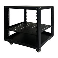 Armoire de serveur à cadre ouvert personnalisée OEM 6U-32U 19 pouces avec étagère ventilée réglable pour serveur réseau, GPU et équipement informatique