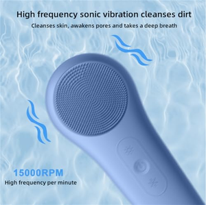 Brosse nettoyante électrique en silicone rechargeable par USB, magnétique, pour le visage, nettoyeur de pores, brosse de nettoyage du visage, étanche, appareil de beauté - Product Image 3