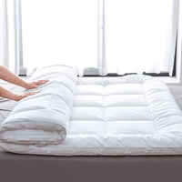 Hotel Matratze Pad 100% Baumwolle Schlafzimmer Matratze Topper Weiße Farbe Daunen Alternative Füllung Top Matratze