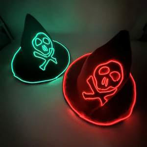 2024 sombreros <span class=keywords><strong>de</strong></span> <span class=keywords><strong>bruja</strong></span> <span class=keywords><strong>de</strong></span> Halloween colorido <span class=keywords><strong>sombrero</strong></span> <span class=keywords><strong>con</strong></span> <span class=keywords><strong>luz</strong></span> <span class=keywords><strong>LED</strong></span> para Halloween FIESTA <span class=keywords><strong>DE</strong></span> Navidad niños adultos Cosplay disfraz sombreros - Product Image 1