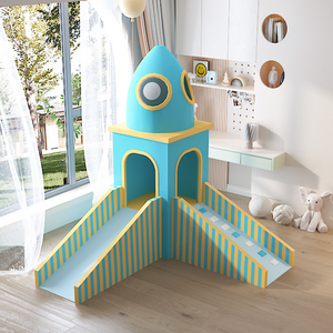 Set di giochi per neonati con scivolo per bambini e strutture per arrampicata morbide tema Bus per interni a casa o centro commerciale aree giochi - Product Image 3