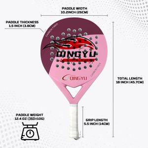 Raquettes de <span class=keywords><strong>padel</strong></span> en diamant personnalisées, en fibre de carbone 18K, portables, légères, raquettes de tennis avec poignée en carbone - Product Image 6