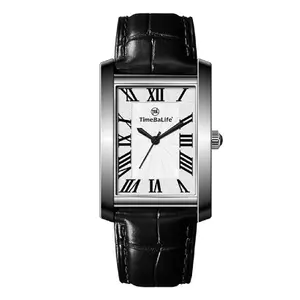 Montre-bracelet rectangulaire de luxe en acier inoxydable TBL en vente chaude avec date montres à quartz pour femmes