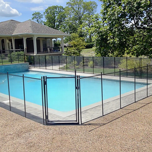 Nhà máy Giá Có Thể Tháo Rời Nhôm Cực PVC Lưới Hồ Bơi An Toàn Hàng Rào Cho Âm Sàn Hồ Bơi - Product Image 6