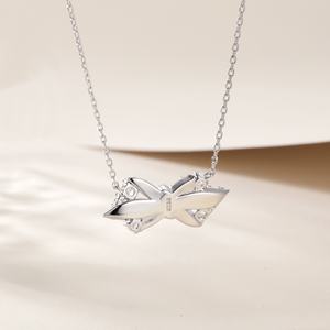 Collar con Colgante de Plata de Ley 925 con Circonita Cúbica Brillante - Product Image 3