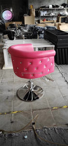 Guangzhou belleza rosa y plata princesa peluquería Silla de peluquería para salón de Damas - Product Image 5