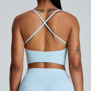Nouveau gilet de Yoga femmes antichoc rassemblement croix dos sous-vêtements de sport séchage rapide course Fitness vêtements haut - Product Image 4