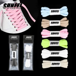 Sunfei розовые плоские шнурки красочные декоративные шнурки с принтом персонализированные шнурки для обуви кроссовки на заказ плоские шнурки