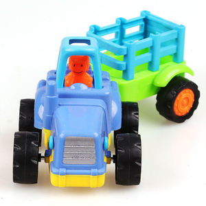 Set di veicoli per inerzia di plastica in ABS simpatico cartone animato Set di giochi Unisex per bambini escavatore e Mixer combinazione di ingegneria regalo - Product Image 6