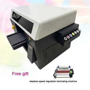 ZUNSUNJET A3 A4 pernis Uv Printer Mug cangkir botol mesin cetak Ab Film stiker Uv Dtf mesin cetak