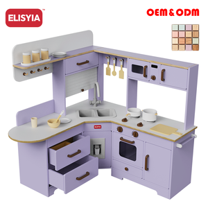 Juego de Cocina de Juguete de Gran Tamaño, Cocina de Juguete de Plástico con Accesorios, Barbacoa, Juego de Imitación, Gran Venta, Juguetes de Cocina para Interiores, Hazlo Tú Mismo - Product Image 2