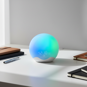 Réveil intelligent avec simulateur d'aube, double alarme, bruit blanc et 12 lumières d'ambiance - Aide au sommeil portable pour le <span class=keywords><strong>yoga</strong></span>, la crèche et la chambre - Product Image 5