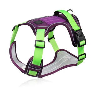 Breathable Mesh No Pull Dog <b>Harness</b> Reflective Adjustable Padded Dog Vest <b>Harness</b> For Medium Large Dogs Walking Hiking - Product Image 1