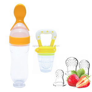 Cuillère d'alimentation pour nouveau-né, distributeur de nourriture à presser en silicone, sucette pour bébé, biberons pour bébé, cuillère d'alimentation solide, <span class=keywords><strong>biberon</strong></span> à presser - Product Image 2