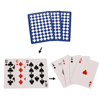 Juguete Mágico de Cartas Into Aces, Transformación de 4 Cartas, Baraja Clásica, Accesorio de Magia, Cuatro 10s en un Solo Giro