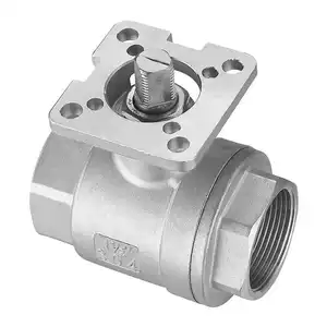 Customized Supplier Screw End DN40 316 Platform Water Gas Steam Pipe 2pc ball valve