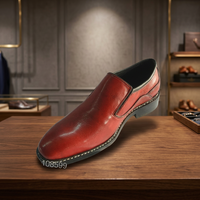 Chaussures habillées italiennes pour hommes, en cuir véritable fait main de haute qualité, style Oxford, respirantes, antidérapantes, à lacets, légères