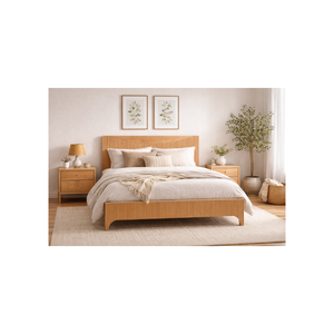 Solid Wood <b>Bed</b> <b>Frame</b> Vintage Style Bedroom Furniture Sustainable Home Furniture High Quality Wooden <b>Bed</b> - Product Image 1