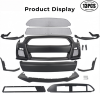 Kit de conversion de pare-chocs avant style GT500, 13 pièces, pour Ford Mustang 2015-2017 GT EcoBoost V6, kit de carrosserie pour mise à niveau du pare-chocs avant