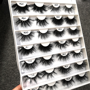 Venta al por mayor 3D Strip Faux Mink Eye Lashes Vendedores 25Mm Faux Mink Lashes y Private Label Vegan Faux Mink Eyelashes - Product Image 4