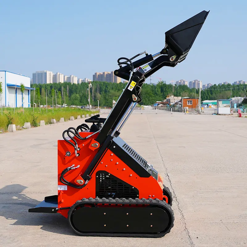 Euro 5 CE EPA China Manufacturer fast delivery epace mini skid steer loader 300kg with multiple attachments