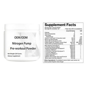 Poudre pré-entraînement haute résistance avec créatine monohydrate BCAA, compléments nutritionnels sportifs pour la <span class=keywords><strong>musculation</strong></span> et les sports de force - Product Image 4