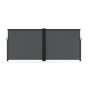 Toldo Lateral Retráctil para Puerta, 70.9 Pulgadas x 236.2 Pulgadas, Poliéster Antracita, Diseño Minimalista, Fácil Instalación - Product Image 1