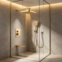 Robinet de douche pour baignoire monotrou en laiton, design moderne, avec cartouche céramique nickelée, anti-goutte et anti-fuite, pour salle de bain/hôtel/chambre