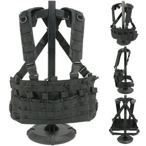 เสื้อกั๊กแบบยุทธวิธีอุปกรณ์สำหรับหน้าอกอุปกรณ์เสริมสำหรับใส่นิตยสารระบบ Molle จู่โจมแบบถอดออกได้ - Product Image 5