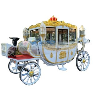 Calèche royale de luxe pour chevaux, nouvelle conception britannique, pour balades des princesses - Product Image 1