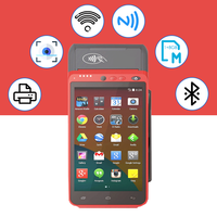 Smart Wireless 4G/WIFI/BT GPRS NFC écran tactile portable Android POS Terminal avec caméra empreinte digitale HCC-Z100