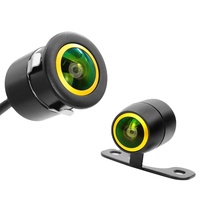 Caméra de recul miniature fisheye grand angle étanche avec vision nocturne 1080P AHD et objectif doré