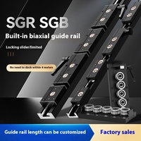 Guide linéaire à axe optique haute vitesse SGR15-35 CNC avec glissière à verrouillage central biaxial intégrée, guide linéaire haute précision 3000 mm
