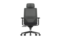 Chaise de bureau moderne en maille, dossier haut, pivotante, avec soutien lombaire adaptatif
