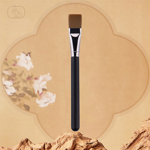 Flat Brush <b>Foundation</b> Makeup Brush 23mm Synthetic Fibers Wooden Handle Cangzhou - Product Image 1