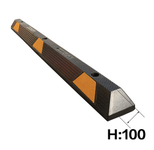 Tapón de coche de rueda de goma amarillo negro de 1650mm de seguridad Wesure suministrado de fábrica, productos de carretera al por mayor para aplicación en carretera - Product Image 3