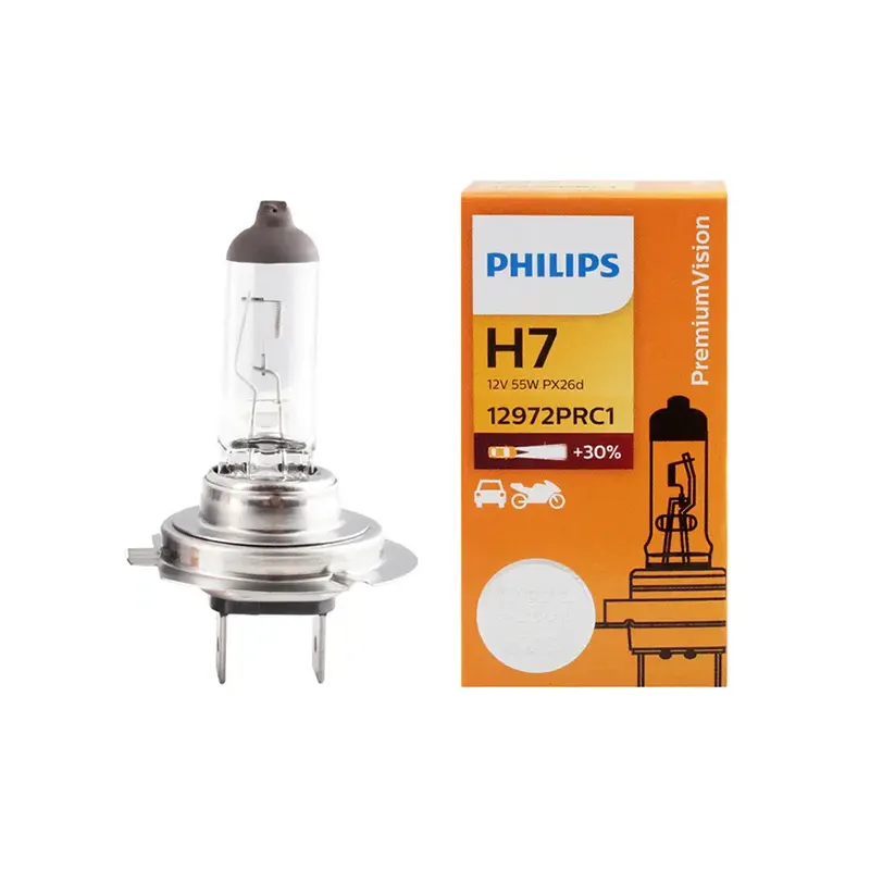 Halogen Lamp For Philips High Quality H7 12972 PR 12V 55W C1 H7 Halogen Bulbs