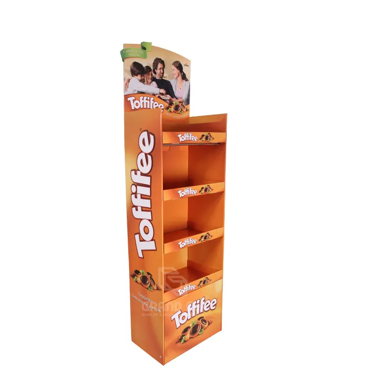 Wholesale High Quality Customized Supermarket Cardboard Display Racks Floor Stands