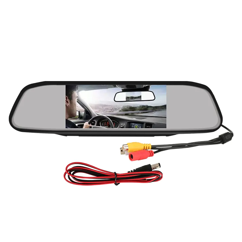 4.3" Inch Color Digital TFT LCD Screen Car Rear View Mirror Rearview Monitor Car Mirrors