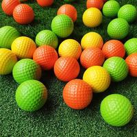 Pelota de Práctica de Golf con Logotipo Personalizado, PU de Alta Calidad, Azul Suave, Impresión Personalizada para Entrenamiento Interior y Exterior para Principiantes
