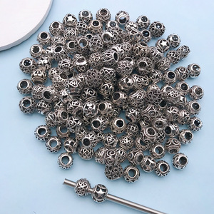 Wholesale 9*11mm Alloy <strong>Large</strong> Hole Hollow <strong>Beads</strong> Loose Beaded Spacer <strong>Beads</strong> for <strong>Bracelet</strong> Necklace DIY Jewelry Findings - Product Image 5