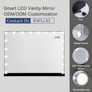 Detachable 10x Magnifying LED Cosmetic <strong>Mirror</strong> Large 80x60cm Desktop or Wall Mounted for Makeup Rooms and Salons - Product Image 4