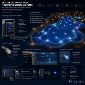 Éclairage LED à fibres optiques pour <span class=keywords><strong>piscine</strong></span> extérieure de complexe hôtelier, étanche, RGBW, points lumineux sous-marins en forme d'<span class=keywords><strong>étoile</strong></span>s pour décoration - Product Image 4