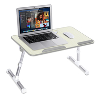Table de lit pliable et portable, support pour ordinateur portable réglable en hauteur, table pour ordinateur portable réglable en angle