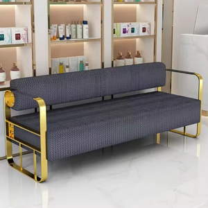 Barbershop Beauty Salon Waiting <b>Bench</b> Chair Lounge Area Clothing Store Office Reception Adjustable Durable Salon Furniture - Product Image 6