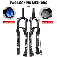 Fourche à suspension pneumatique pour vélo MTB en alliage d'aluminium 29er Thru Axle 140/160MM Mountain Bicycle Fork