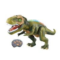 Jouet dinosaure Tyrannosaurus Rex LED coloré, robot électrique télécommandé avec thème animal, jouet en plastique