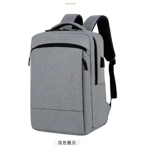 Mochila de negócios Mochila casual saco do computador grande capacidade dos homens impermeável viagem estudante universitário saco Oxford pano simples